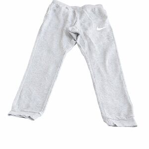 Nike Heather Gray Fleece Jogger Sweatpants Like New Athletic Comfort Like New